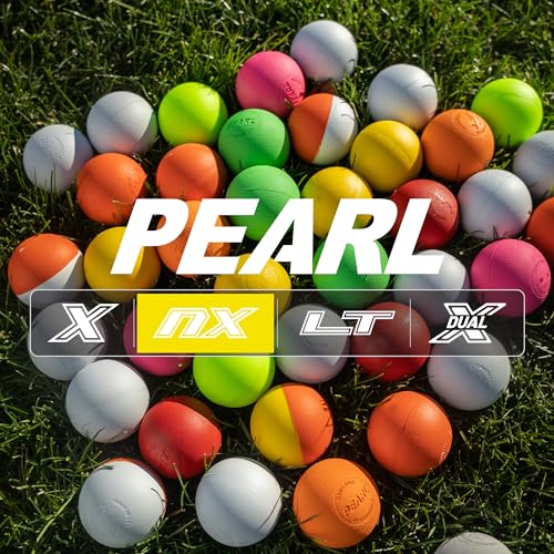 Pearl NX Greaseless Lacrosse Balls by Guardian Innovations - Long Lasting, No-Bounce Balls Perfect for Indoor Play and Practice - size: 3 Pack