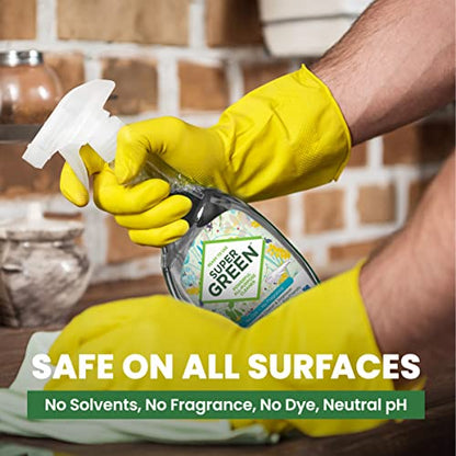 SuperGreen Powerful All-Purpose Cleaner and Degreaser | USDA Certified Bio-Based, Non-toxic, NO Ammonia or Phosphates, 32 fl oz 4-Pack (4) - size: 32 Fl Oz (Pack of 4)