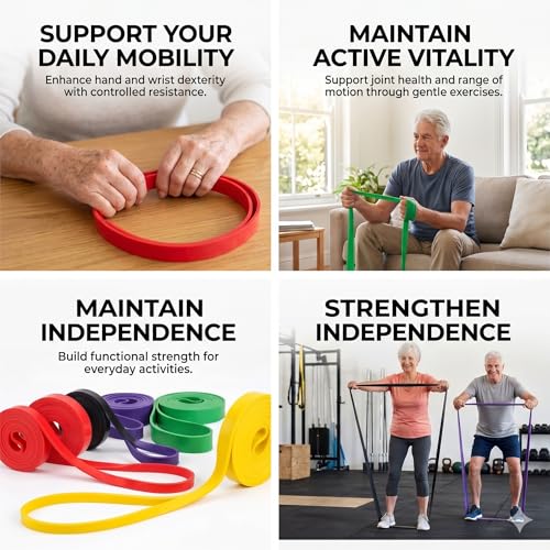 Resistance Bands Set (5 Levels) – Workout Exercise Bands for Strength Training, Home Fitness, Yoga, Pilates & Physical Exercise