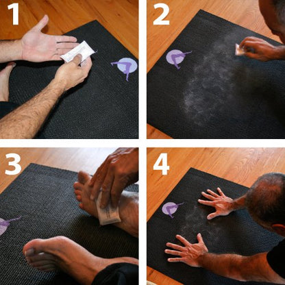 Aurorae Yoga Non Slip Rosin Bag. Keeps hands dry and prevents slipping. Made in USA