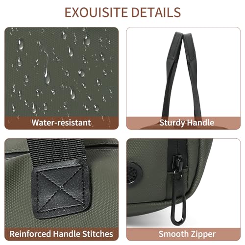 Handbag for Women Yoga Bag Large Capacity Yoga Pad Buckle with Shoe Compartment Water Bottle Sports Gym Bag Travel - color: B02-green