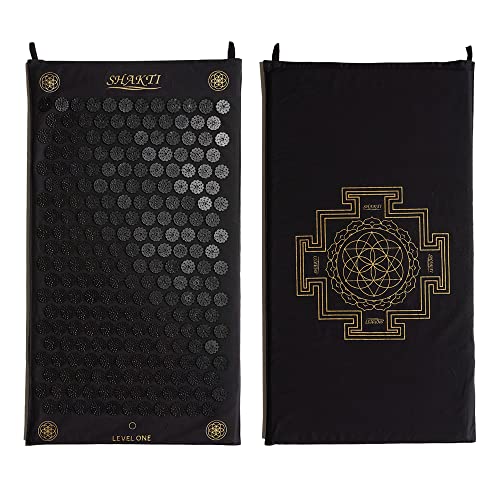 ShaktiMat Acupressure Mat for Tension Release & Relaxation, Level 1 Black - color: Black, size: Level 1