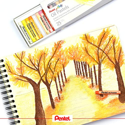 Pentel Arts Oil Pastels Class Pack Brilliant Fade Resistant Colours Long Lasting 36 (Packs of 12 Colour) - size: 1 Count (Pack of 36)