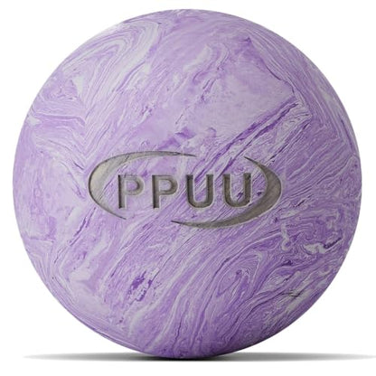 Massage Lacrosse Ball, 2.5 Inch Firm Solid Rubber Deep Tissue Ball for Myofascial Release, Plantar Fasciitis & Muscle Knot Relief, for Foot, Glutes, Shoulder Blades, Calves, 1 Count Purple-02 - color: Purple-02