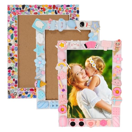 ZALIAFEI 3PCS Mosaic Photo Frame Craft Kit, DIY Crafts Crafts for Girls 8-12, Arts and Crafts Gifts for 10 Year Old