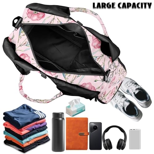 Yoga Mat Bag for Men Women Canvas Yoga Mat Carrier Take In Out Mat Easily for Beach Swim Bags Pool Sports Gym - color: Butterfly pink