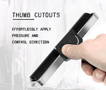 VVVID 5.8-inch Wide Rubber Roller Brayer for Lino Printing, Block Printing and Ink Rolling, Fast and Efficient Ink Coverage - size: 5.8"