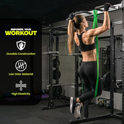 Pull Up Resistance Bands Set of 5 (8-125 lbs) Heavy Duty Workout Bands