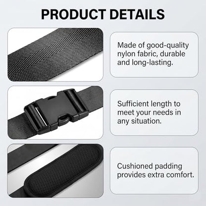 Mobilization Belt for Physical Therapy, Adjustable Pt Strap with Thick Cushioning Pad, Manual Traction Stretching Band for Physical Therapy, Rehabilitation, Stretching Mobility & Gym Techniques
