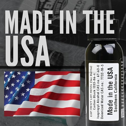 Element Tattoo Supply Black Tattoo Ink for Skin, 1oz Bottle | professional black ink for skin, smooth reliable flow, deep bold saturation, USA made, vegan formula, trusted by artists - size: 1oz