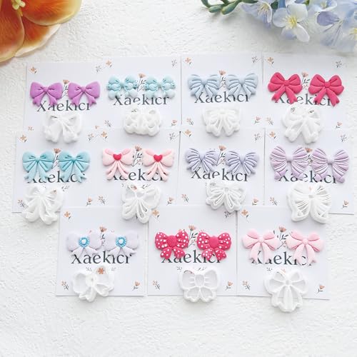 11-Piece Bow Shape Clay Cutters Set - Pink Craft Stencils for DIY Modeling Compound, Polymer Clay, and Scrapbooking, Creative Design Tools for Hobbyists and Makers - color: I color