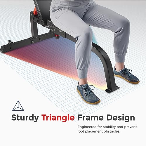 Sunny Health & Fitness Multifunction Adjustable Incline Weight Bench