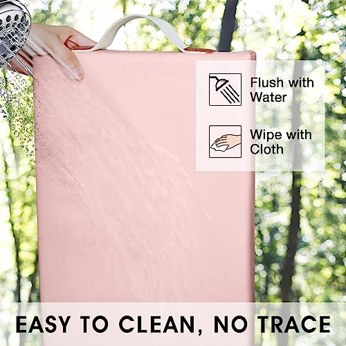 HappyPicnic Waterproof Garden Kneeling Pad, 2in Thick, Pink, 1 Pack | Soft High-density Foam knee Support, with Handle, Easy to Clean, Non-slip, for Gardening, Yoga, Prayer, Housework, Exercise - color: Light Pink