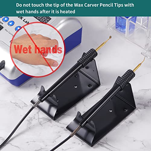 Annhua Dental Electric Wax Pens 2 PCS, Dentist Waxing Carving Pencils Replacement Handheld Instrument for Dental Lab Digital Electric Wax Hot