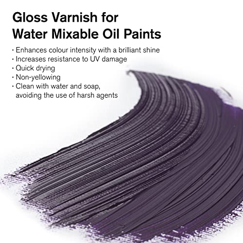 Winsor & Newton Artisan Gloss Varnish, 250ml (8.4-oz) bottle | UV Resistant, Glossy Finishing Treatment, Seals Pores on Oil Paint Film, Balances Surface Sheen, Non-Yellowing - color: Artisan Gloss Varnish, style: 8.4-oz Bottle
