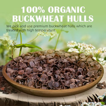 USlixury Buckwheat husks - 1 LB Pillow Fillings, Stuffing Bulks, 100% Buckwheat Pillow Replacement