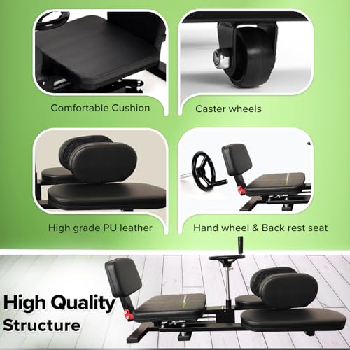 Hip Stretching Machine by Flex Bench – Improve Flexibility,Mobility and Reduce Hip Pain, Leg Stretcher - Flexibility for Yoga,Dance and Gymnastics Thighs,Glutes, Upgraded Model - New Adjustable Seat.