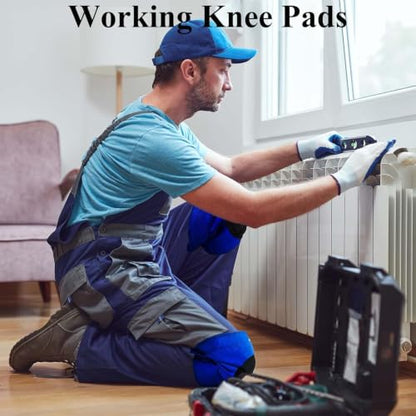 Garden Knee Pads for Women Men, Adjustable Non-Slip Straps, Blue S, 1 Pair - color: Blue, size: Small