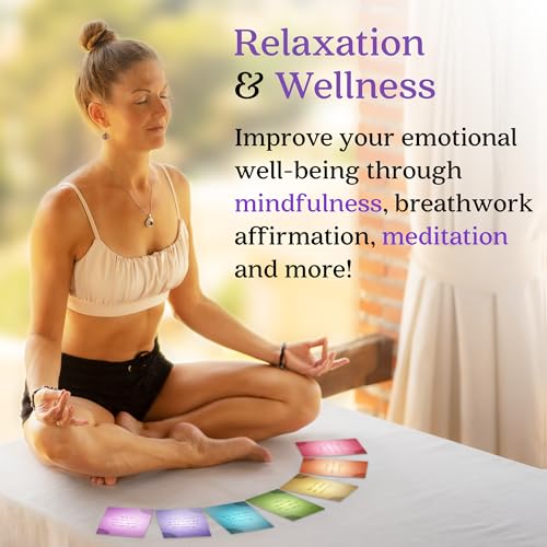 Asana Moon Yoga Cards and Stress Relief Cards Bundle – Yoga Sequencing Deck and Stress Relief Deck with Exercises on Mindfulness, Meditation, Anxiety Relief, and Relaxation