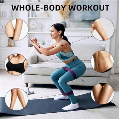 Ring Resistance Bands, X-Heavy Heavy Duty Total Body Fitness Exercise Bands - color: Purple