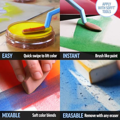 PanPastel Artist Pastels by GOLDEN, Yellow Oxide Extra Dark, 2.44” / 62mm Pan Diameter, Professional Artist Pastels, Unique Pan Format (cake-like) - color: Yellow Ochre Extra Dark, size: 9 ml (Pack of 1)