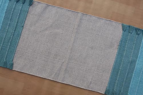 Jaipur Art & Rugs Cotton Yoga Rug - Eco-Friendly Hand-Woven Thick Mat (24”x72”x5mm) for Everyday Fitness at Home - Comfortable & Extra-Long - color: Multicolor 11