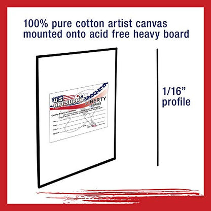 U.S. Art Supply 12 X 16 Inch Black Art Canvas Board Panels 6 Pack - 8 Ounce Heavyweight Cotton Acid Free Canvases for Painting Acrylics and Watercolor (1 Case of 6 Single Canvas Painting Panels) - size: 12" x 16"
