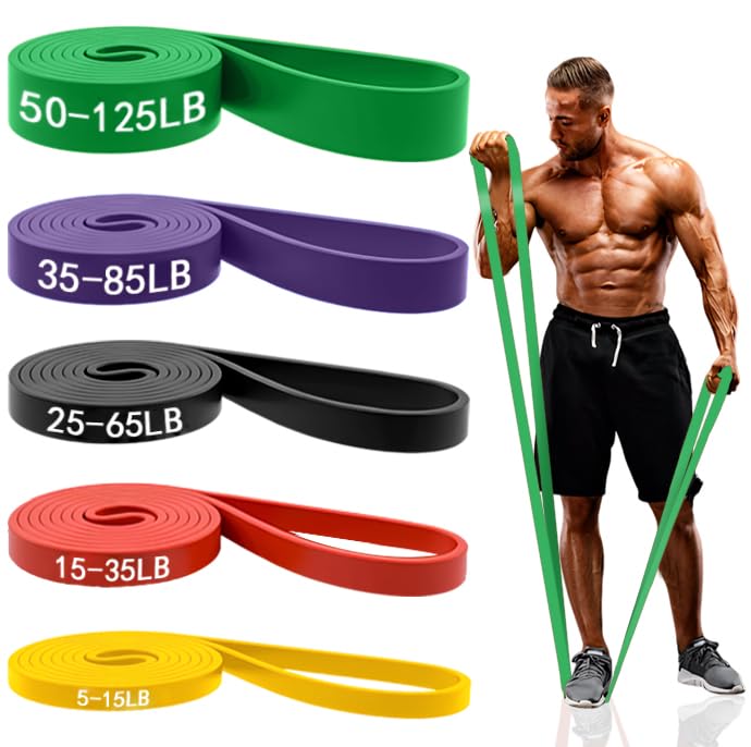 5PCS Resistance Bands for Working Out, Pull Up Assistance Bands Set - color: 5개.