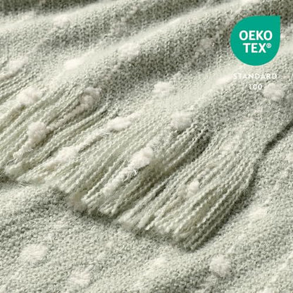 BOURINA Faux Throw Blanket, Soft Sofa Bed Blanket, Sage Green 50x60 inch - color: Sage Green