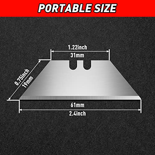 DIYSELF 10 Pack Utility Knife Blades, Box Cutter Blades, Utility Blades, Sk5 Steel Blade for Box Cutter, Sturdy Knife Blade for Razor Blade Utility Knife