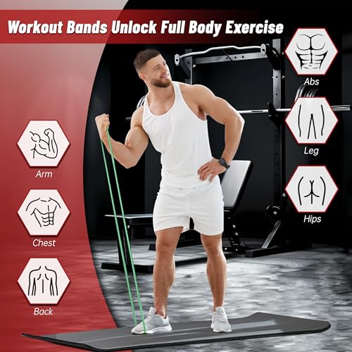 5-Level Resistance Bands for Working Out, Pull Up Assistance Bands - color: Blue Gradient