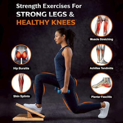 Foot Stretch Board for Plantar Fasciitis Relief, Wave Design Calf Stretcher for Home & Office Use