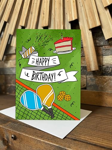 Fun Pickleball Birthday Card for Players & Enthusiasts - style: Pickelball