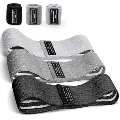 Premium Quality Non Slip Fabric Resistance Bands Gym Home Workout Exercise Stretching Yoga Pilates Loop Bands