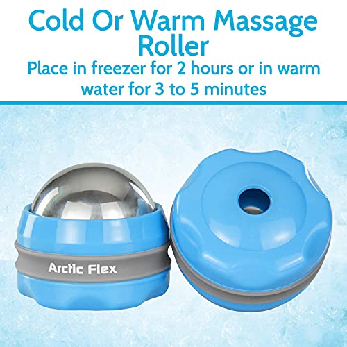 Arctic Flex Cold Massage Roller Ball (2 Pack) - Cryoball Massage Hand Ice