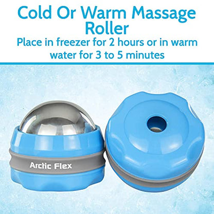 Arctic Flex Cold Massage Roller Ball (2 Pack) - Cryoball Massage Hand Ice
