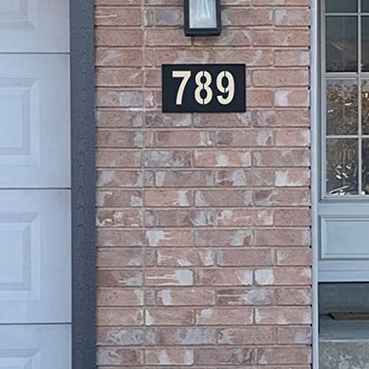 2.5 Inch Large Number Stencils for Painting - 11 Pack Number Stencil Templates for Curb Address, Cakes, Cookies, Mailboxes and Crafts, Reusable House Numbers Stencils for Wood Signs & Cement Wall Art - size: 2.5 Inch