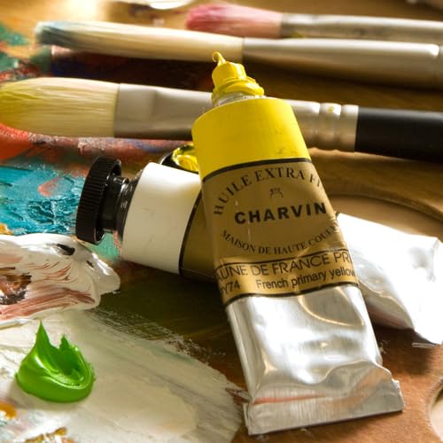 Charvin Extra Fine Professional Oil Paint Set for Artists, Basic Colors - Bonjour Set of 9, 20 ml Tubes, Finely Milled, Non-Yellowing Artist Oil Paints in French Riviera-Inspired Hues
