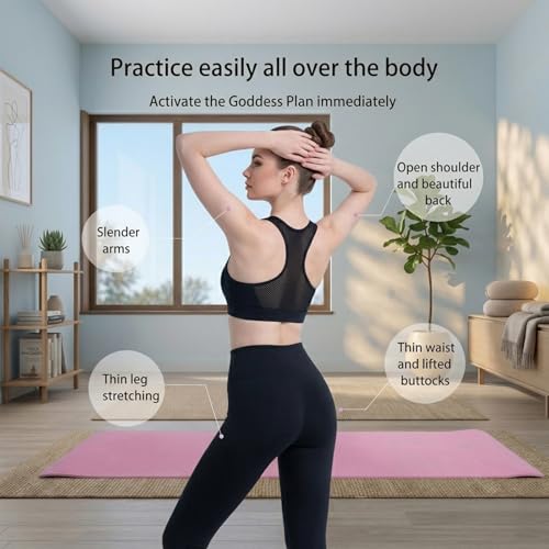 Figure 8 Resistance Bands with Non-Slip Handles for Arm Back & Shoulder 3PC - color: Pink