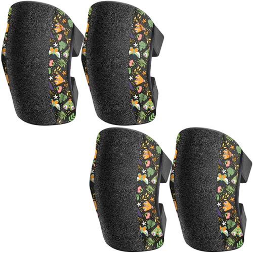 2 Pack Garden Knee Pads for Women, Lightweight Waterproof KneePads for Gardening, Anti Slip Leather Foam Padding Kneeling Pads for Flooring and Carpet Cleaning, House work, Gardening Maintain, Knee Protector, Butterfly - color: Butterfly, size: 2 Pair
