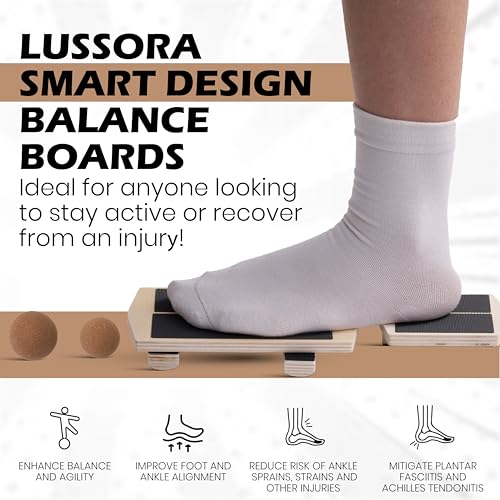 Foot & Ankle Strengthener Kit – Ankle Balance Board for Strength, Stability, Mobility & Injury Recovery – Complete Set with Beginner & Advanced Bars, 2 sizes Cork Balls, Manual & Carry Bag