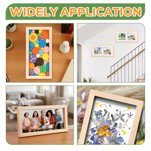 FSWCCK 5 Pack 6 x 12 inch Wood Panel Boards, Unfinished Wood Canvas Panels for Crafts, Painting Canvas, DIY Art Projects, Pouring, Arts Use with Oils, Acrylics - size: 6"X 12" 5 Pack