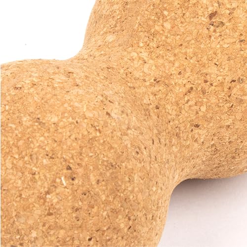 Myga - Cork Peanut Lacrosse Ball Muscle Roller Self Massager for Myofascial Release, Trigger Point Therapy and Deep Tissue Massage - 5.51" x 2.36"