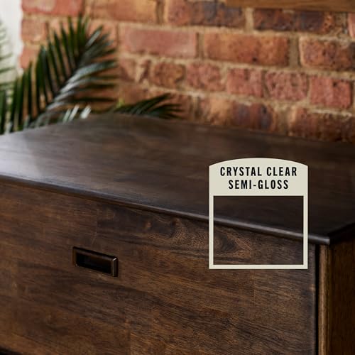 Varathane Water-Based Ultimate Semi-Gloss Polyurethane | Water-Based, Crystal Clear Interior Wood Protection, Fast Dry Time, Scratch Resistance, Covers Up to 125 Sq Ft, Quart - color: Semi-Gloss, size: 1 Quart (Pack of 1)
