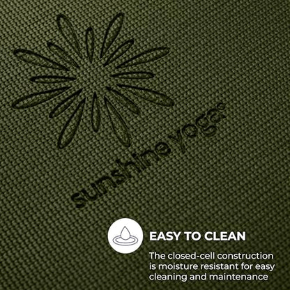 Voyage 5mm Studio Yoga Mats, 10 Pack, 72x24in | Extra Long, Anti-Tear Exercise Mats for Workout, Stretching, Fitness - Non Slip Gym Mats for Home, Schools and Studios - color: Olive Green