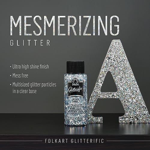FolkArt Best of Silvers Acrylic Craft Paint Set Featuring 5 Premium Silver Paint Formulas, 96423 - color: Best of Silvers