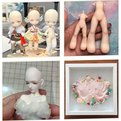 Air Dry Clay Lightweight, Flexible Modeling Clay for Adults Arts and Crafts | Professional & Moldable, Soft & No-Stick, Polymer Clay for Sculpting, Molding,Anime Figures,Making Costumes,DIY Projects - color: Skin