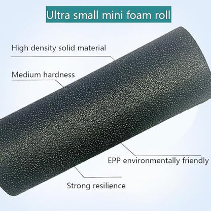 Mini Foam Roller, High Density Massage Tool for Physical Therapy - color: Black