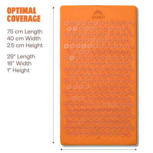 ShaktiMat Acupressure Mat for Tension Release, Premium Level 1 Amber - color: Premium-amber, size: Level 1