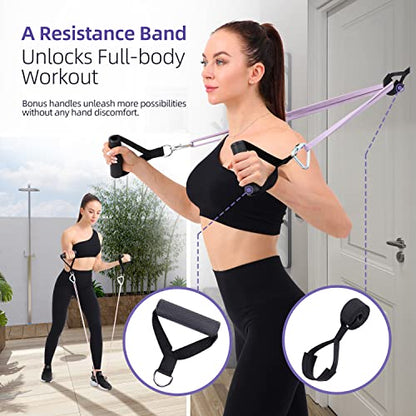Sportneer Resistance Bands for Working Out: Pull Up Bands 5-130lb 5 Levels Exercise Bands Workout Bands Set with Handles & Door Anchor Pull Up Assist Bands for Men Women Resistance Training